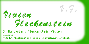 vivien fleckenstein business card